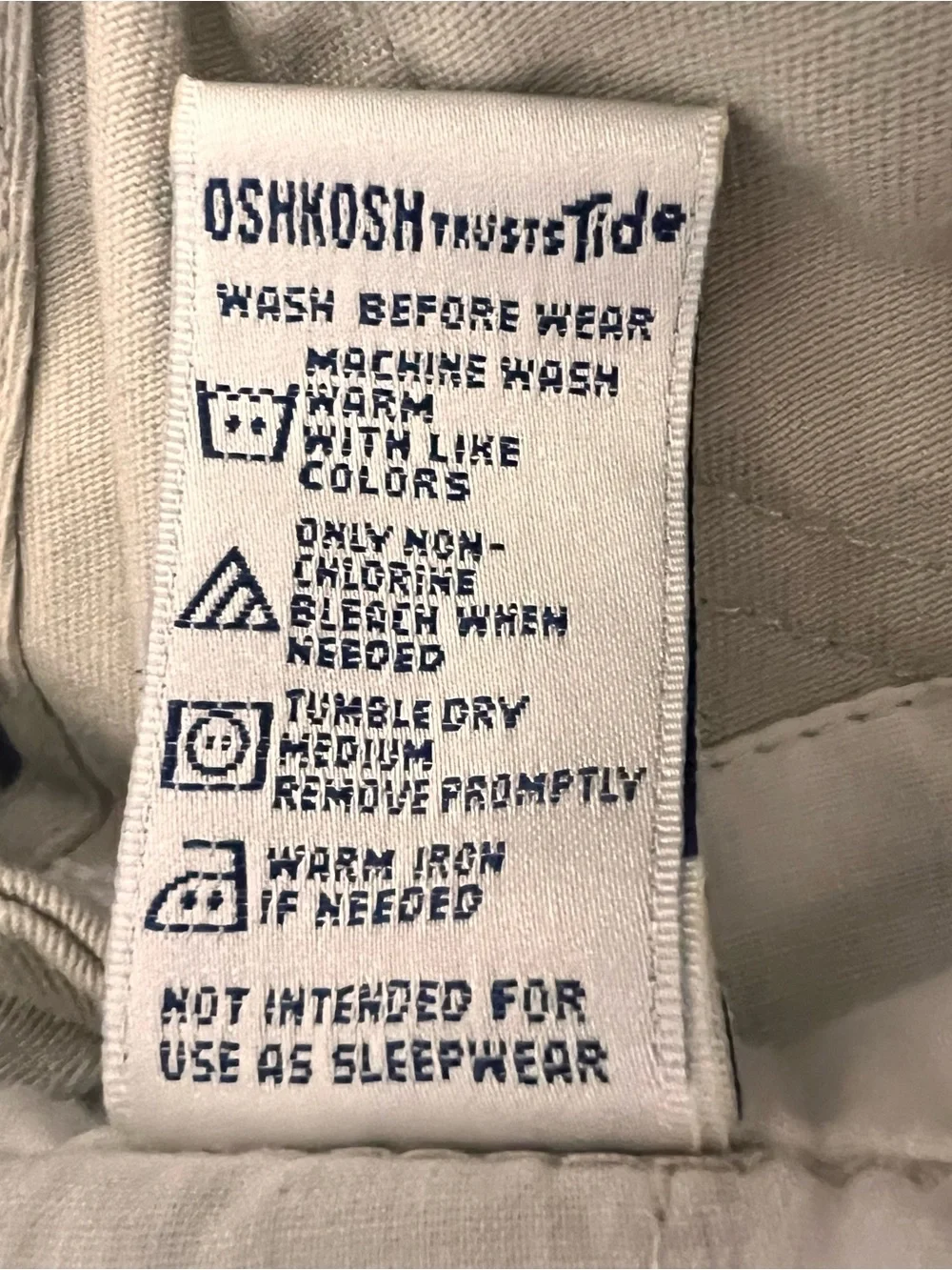 Baby OshKosh B'gosh Beige Shortall Overalls Embroiderd lizard bugs 6-9mos EUC